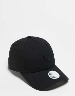 New Era - NY Yankees 9Twenty - Kappe in Schwarz mit kleinem Logo