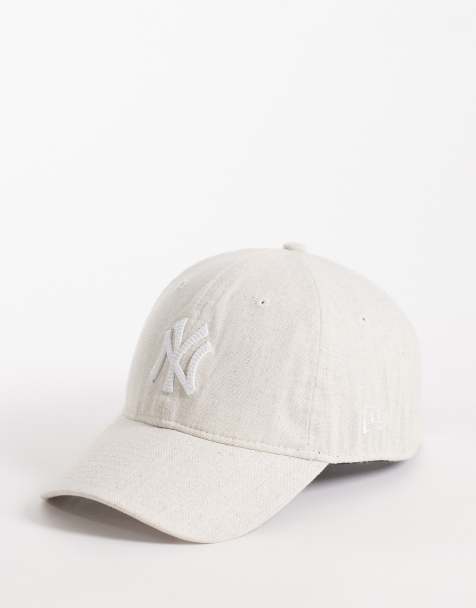 New Era NY Yankees 9twenty linen-blend cap in beige - view 1