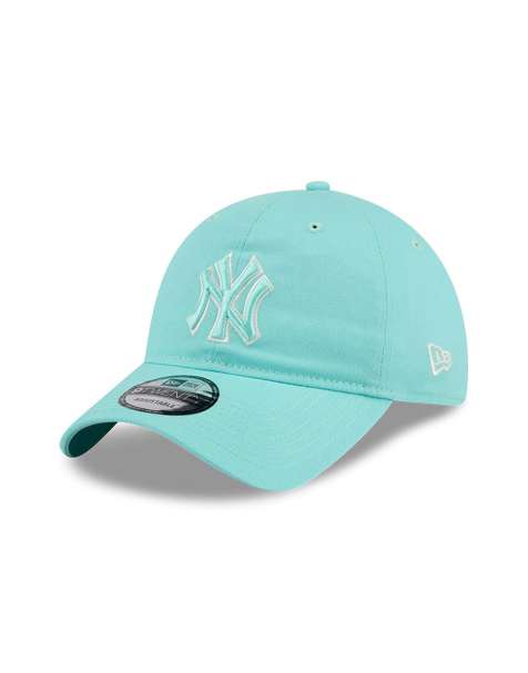 New Era NY Yankees 9twenty logo cap with side patch in blue - view 1