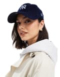 [New Era] New Era NY Yankees 9Twenty unstructured cord cap in navy No Size Navy