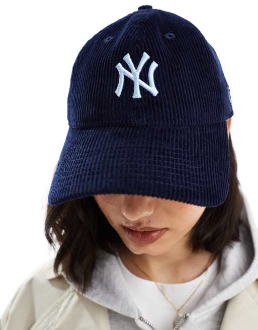 New Era – NY Yankees 9Twenty – Unstrukturierte Cord-Kappe in Marineblau, 2 von 3