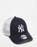 [New Era] New Era NY Yankees 9Twenty washed trucker cap in navy One Size NAVY