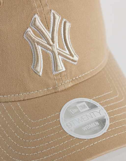 New Era NY Yankees 9twenty womens washed cap in brown, 2 of 3