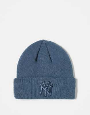 New Era New Era NY Yankees acrylic cuff beanie in grey