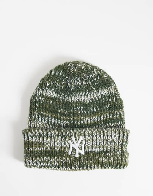 New Era NY Yankees berretto beanie a coste mélange verde multicolore, 1 di 3