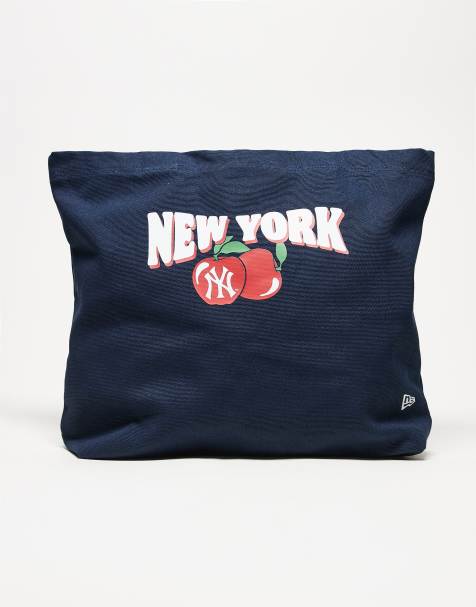 New Era - NY Yankees - Borsa shopping da donna blu navy con stampa grafica di frutta e logo - view 1