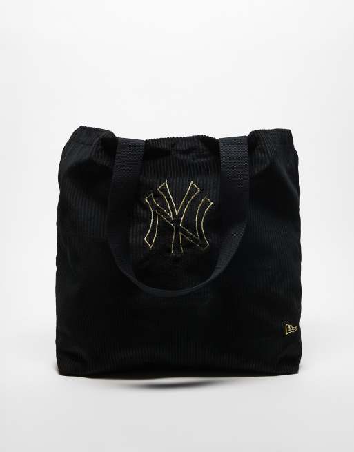 New Era - NY Yankees - Borsa shopping nera in velluto a coste