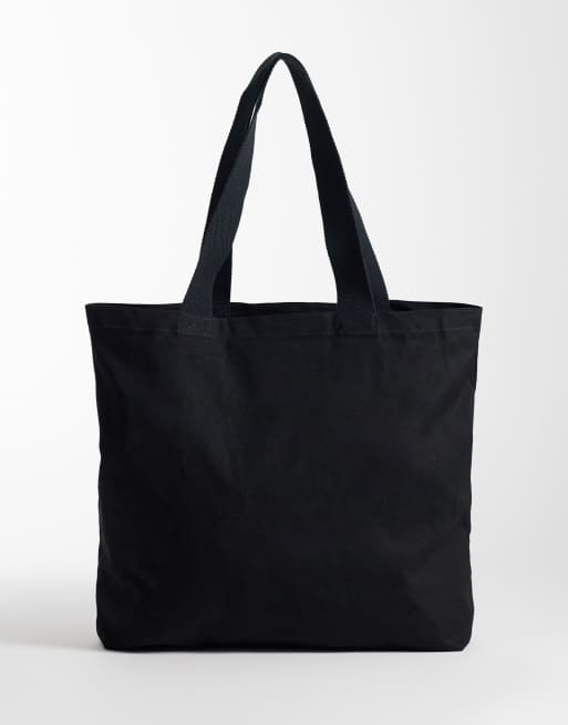 New Era NY Yankees canvas lightweight tote bag in black, 4 of 4