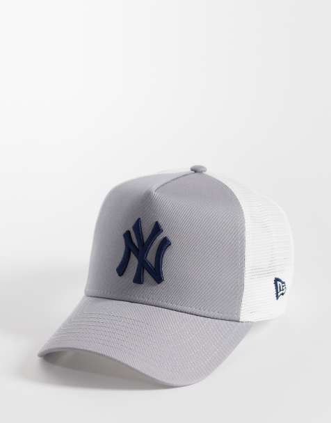 New Era - NY Yankees - Cappellino trucker grigio con toppa laterale - view 1