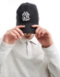 [New Era] New Era NY Yankees contrast logo 9Twenty wool cap in black No Size Black