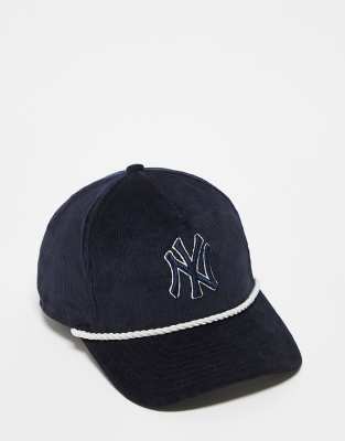 New Era New Era NY Yankees cord golfer cap in black