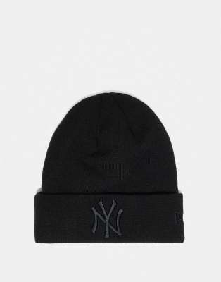 New Era New Era NY Yankees cuff beanie in black