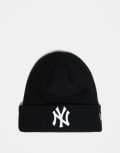 [New Era] New Era NY Yankees cuff beanie in black No Size Black