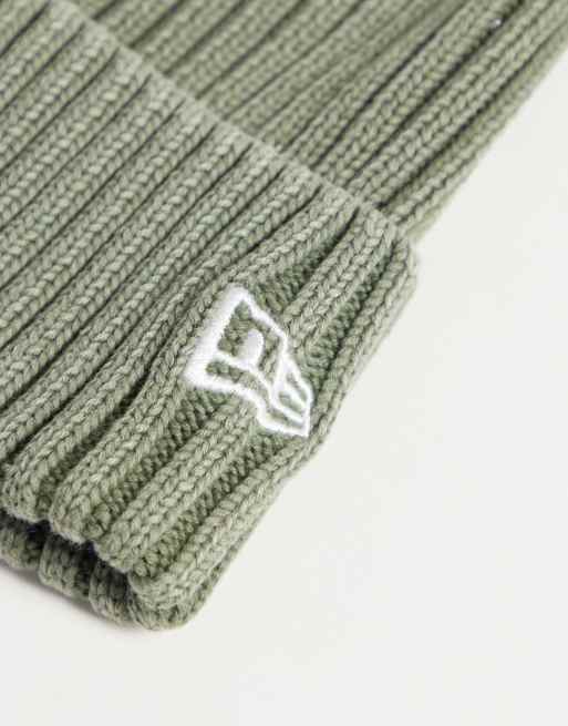 New Era NY Yankees cuff stickad mössa i tvättad khaki, 2 av 3