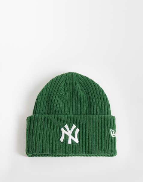 New Era NY Yankees czapka beanie z wywinięciem, dzianinowa, ciemnozielona - view 1
