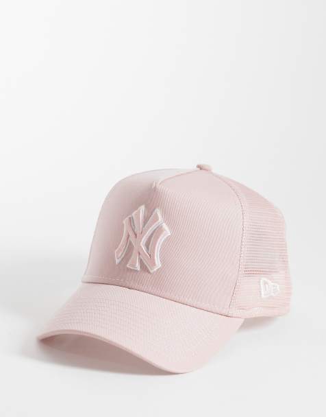 New Era - NY Yankees E Frame Outline - Cappellino trucker rosa con logo - view 1
