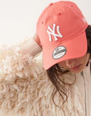 New Era New Era NY Yankees essential 9twenty cap in pink-Orange