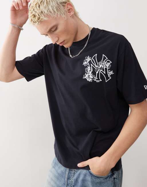 New Era///New York Yankees flower backprint Tシャツ New Era///New York Yankees flower backprint Tシャツ (New Era