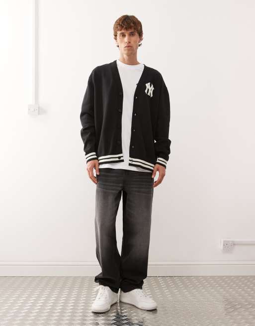New Era - NY Yankees - Gebreid vest in zwart, 2 van 5