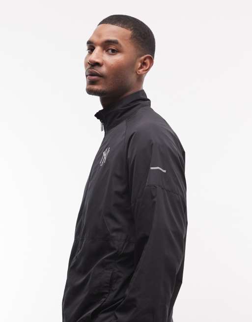 New Era - NY Yankees - Geweven trainingspak top met rits in zwart, 4 van 5
