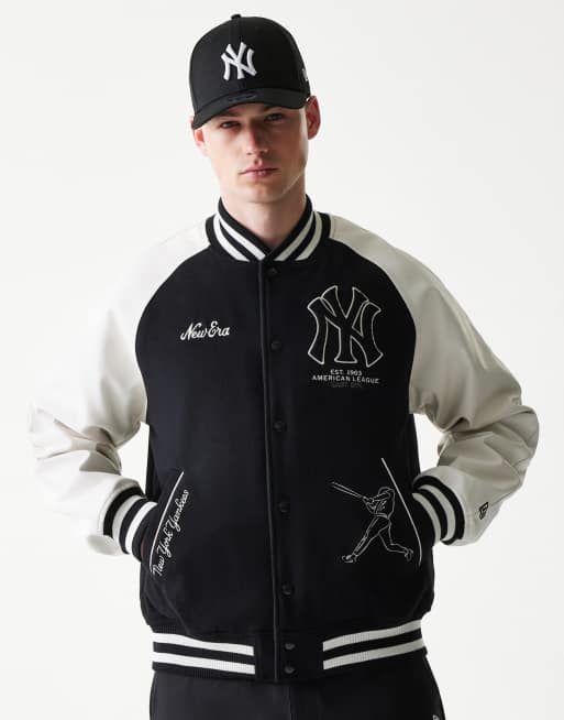 New Era - NY Yankees - Giacca college con logo ricamato multicolore