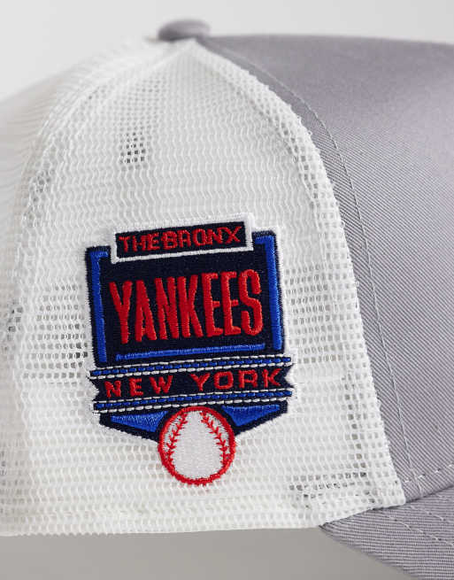 New Era - NY Yankees - Grå trucker-jakke med sidemærker, 3 af 3