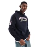 [New Era] New Era NY Yankees graphic script hoodie in navy M NAVY