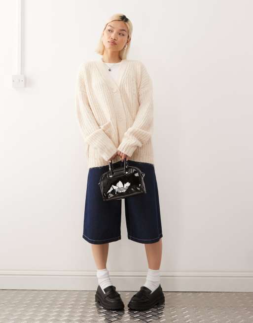 New Era - NY Yankees - Hvid og oversized cardigan i strik, 3 af 4