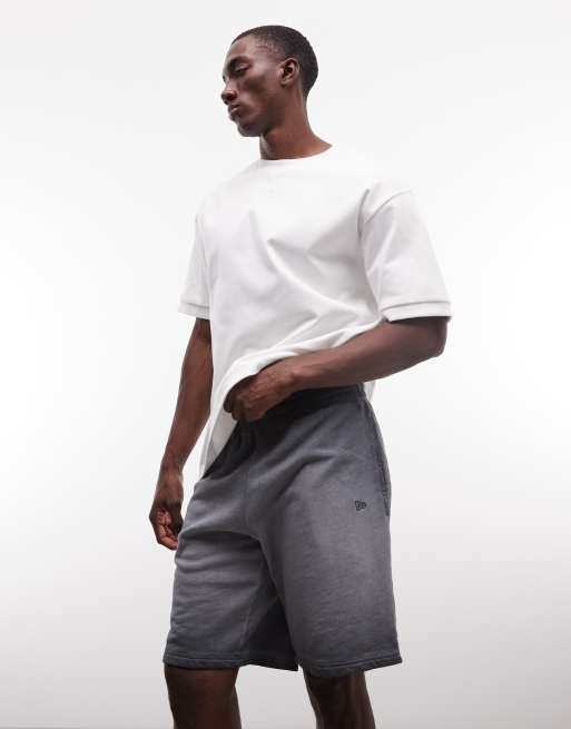 New Era - NY Yankees - Jersey short met logo in grijs met wassing, 3 van 5