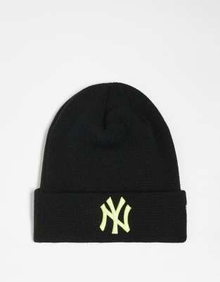 New Era - NY Yankees League - Strickmütze in Schwarz-Marineblau