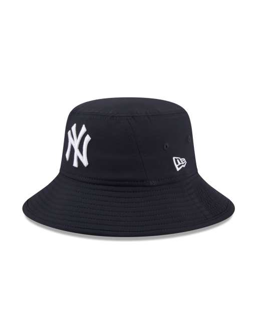 New Era NY Yankees logo bucket hat with contrast stitching in navy, 4 of 6