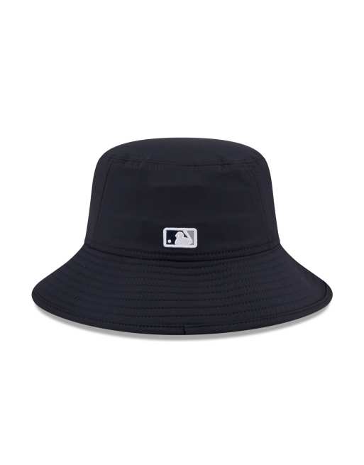 New Era NY Yankees logo bucket hat with contrast stitching in navy, 5 of 6