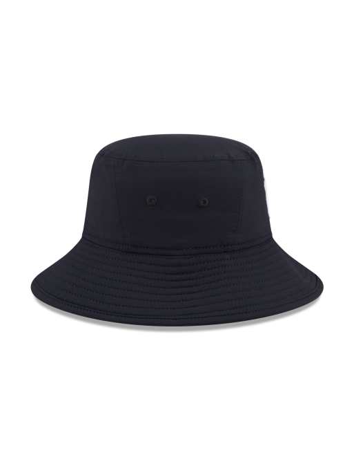 New Era NY Yankees logo bucket hat with contrast stitching in navy, 6 of 6