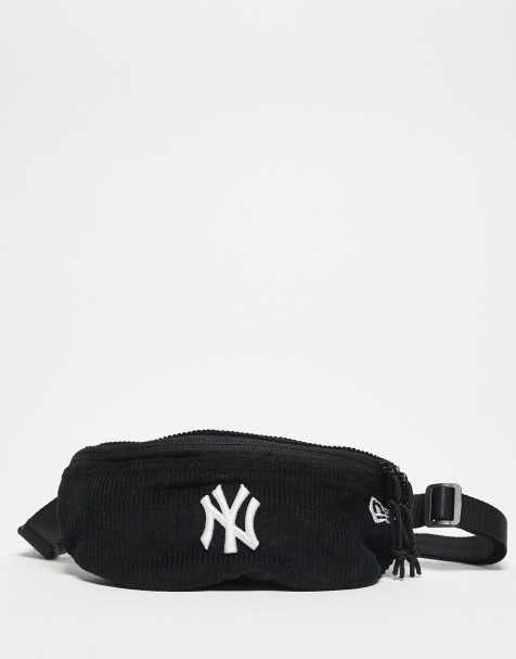 New Era NY Yankees logo cord mini waist bag in black - view 1
