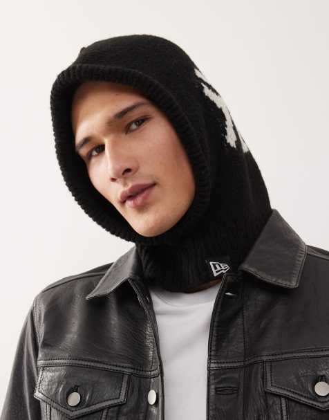 New Era NY Yankees logo knit balaclava in black - view 1
