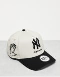 [New Era] New Era NY Yankees mythical E Frame contrast peak cap in black multi One Size MULTI