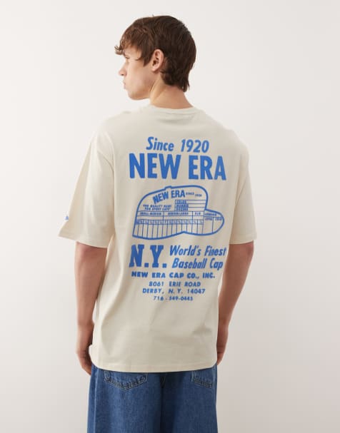 New Era - NY Yankees - Oversized T-shirt met print op de achterkant in wit - view 1