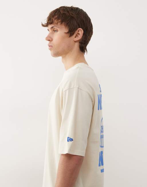 New Era - NY Yankees - Oversized T-shirt met print op de achterkant in wit, 4 van 5