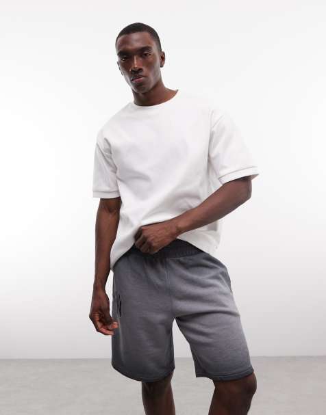New Era - NY Yankees - Pantaloncini in jersey grigio slavato con logo - view 1