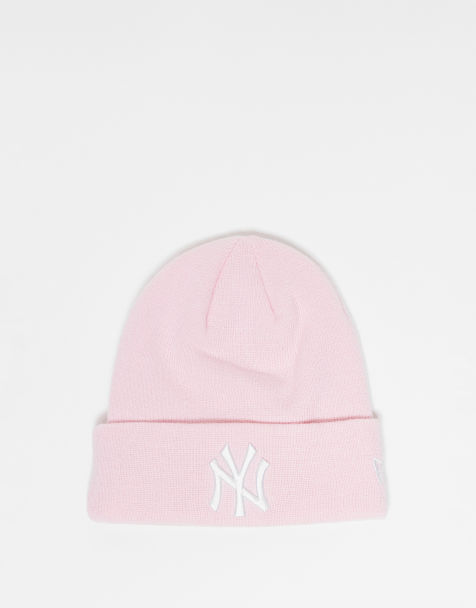 New Era – NY Yankees – Pasteloworóżowa czapka beanie z wywiniętym brzegiem - view 1