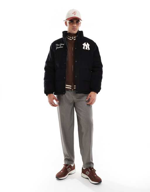 New Era - NY Yankees - Pufferjack van corduroy in zwart, 2 van 4