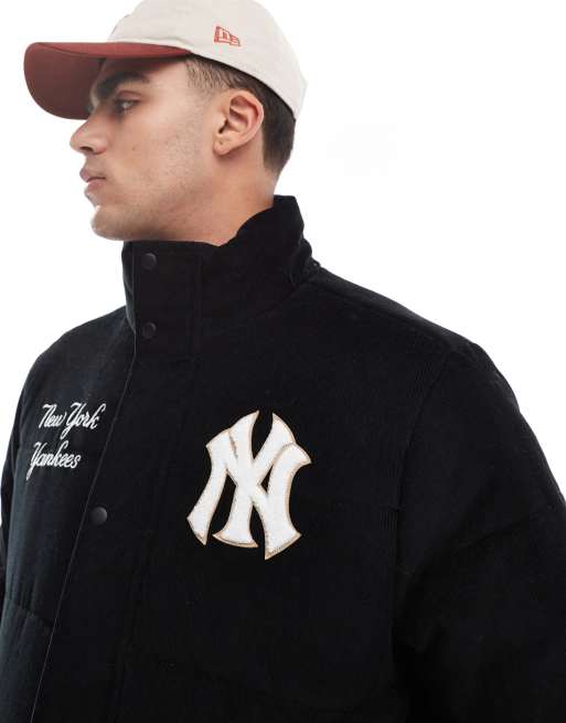 New Era - NY Yankees - Pufferjack van corduroy in zwart, 4 van 4