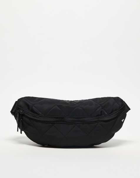 New Era NY Yankees quilted waist bag in black - view 1