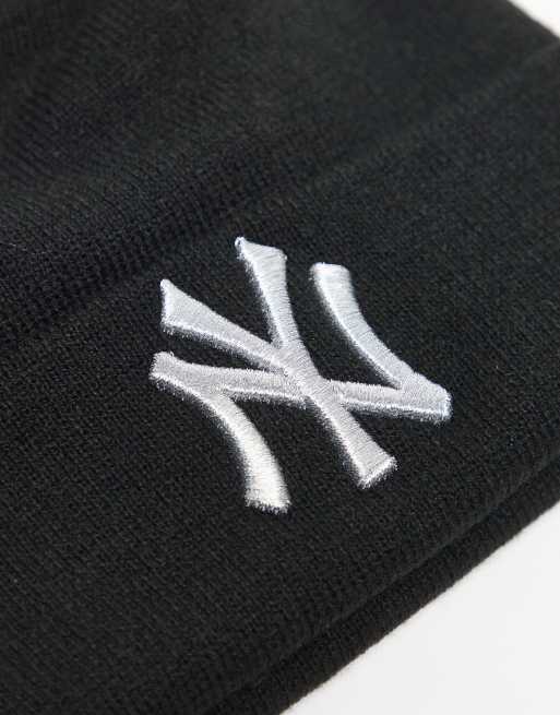 New Era - NY Yankees - Sort hue i metallisk strik med opsmøg med logo, 2 af 3