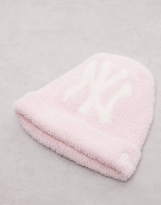 New Era NY Yankees stor logga dammössa med uppvik i babyrosa, 3 av 3