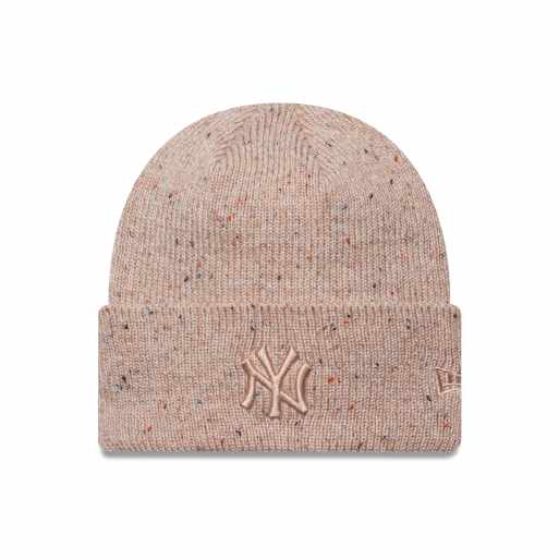 New Era – NY Yankees – Strickmütze in Metallic-Rosa mit breitem Umschlag, 3 von 3