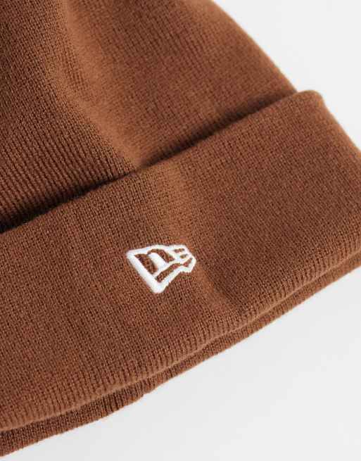 New Era NY Yankees Strickmütze mit Umschlag in Braun, 2 von 3