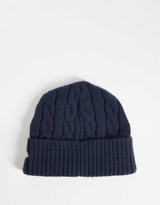 New Era NY Yankees Strickmütze mit Umschlag in Marineblau, 2 von 3