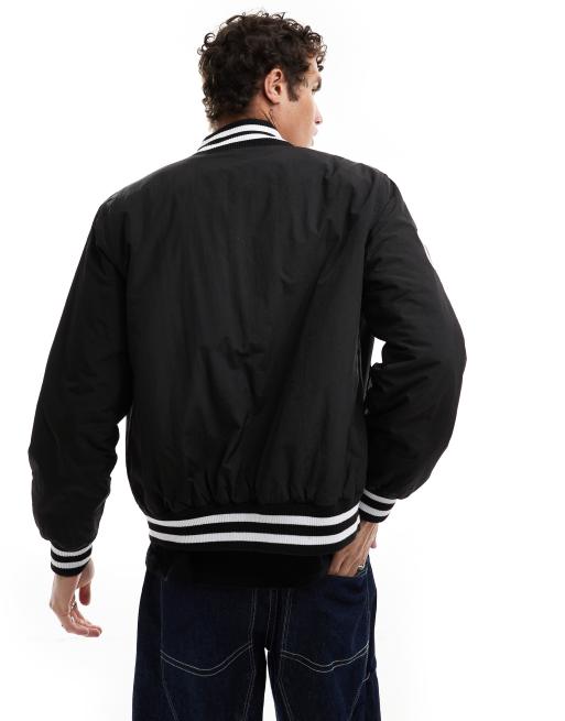 New Era – NY Yankees – Svart bomberjacka i collegestil med logga, 3 av 4