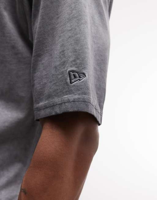 New Era – NY Yankees – T-Shirt in verwaschenem Grau mit Logo, 3 von 5